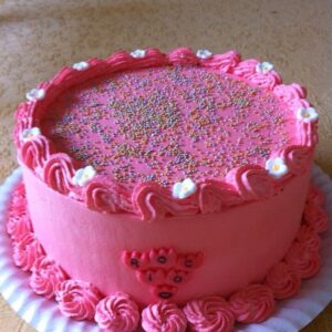 Pastel Rosa de Vainilla